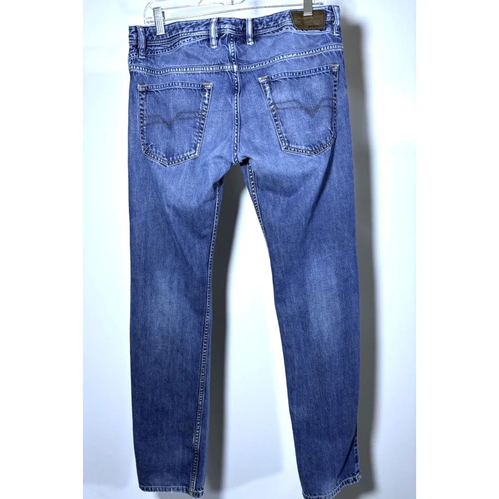 Diesel Jeans Men 32 32‎ Blue Shioner Slim Skinny Denim Cotton Distressed ORN31